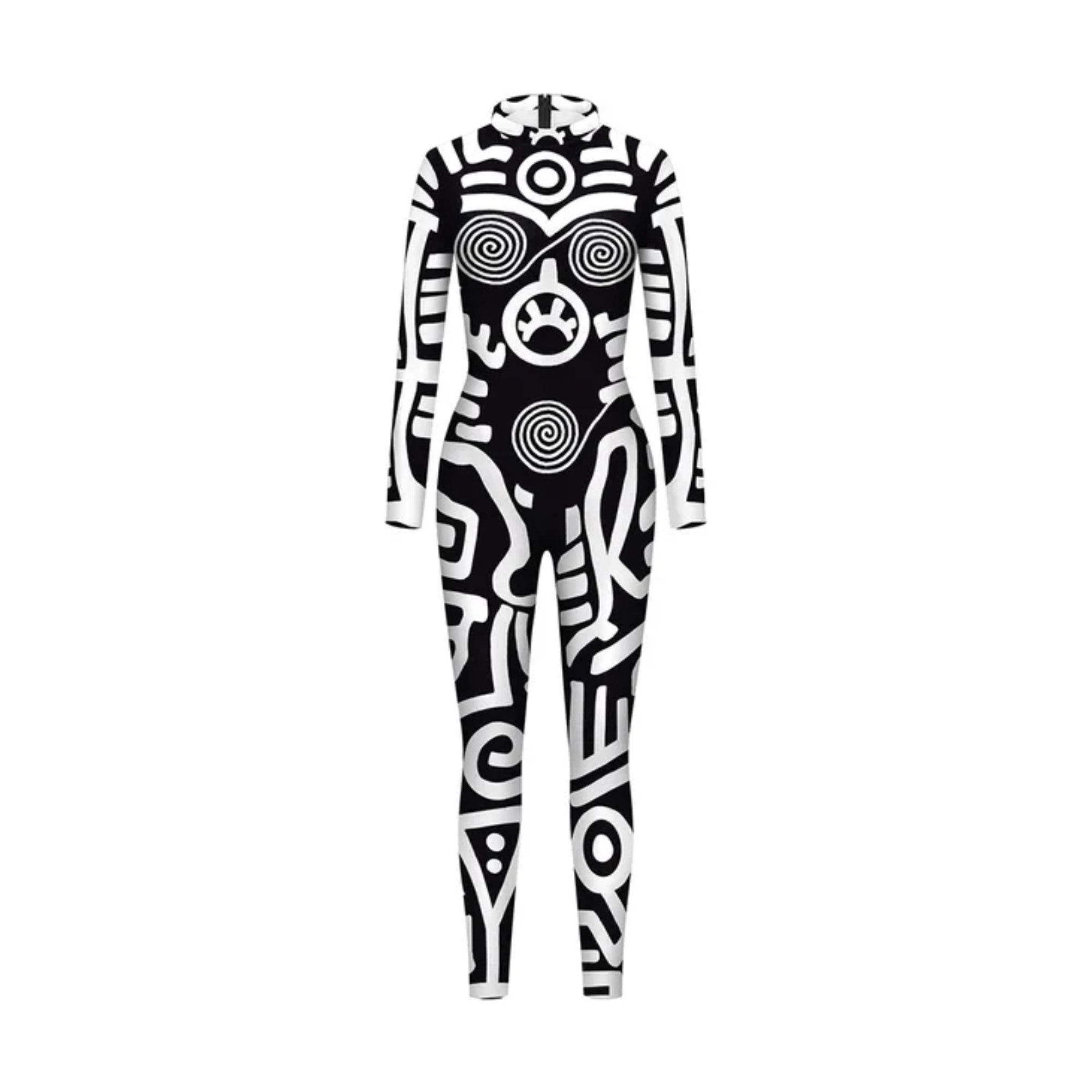 Geometry Print Costume Jumpsuit