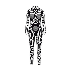 Geometry Print Costume Jumpsuit