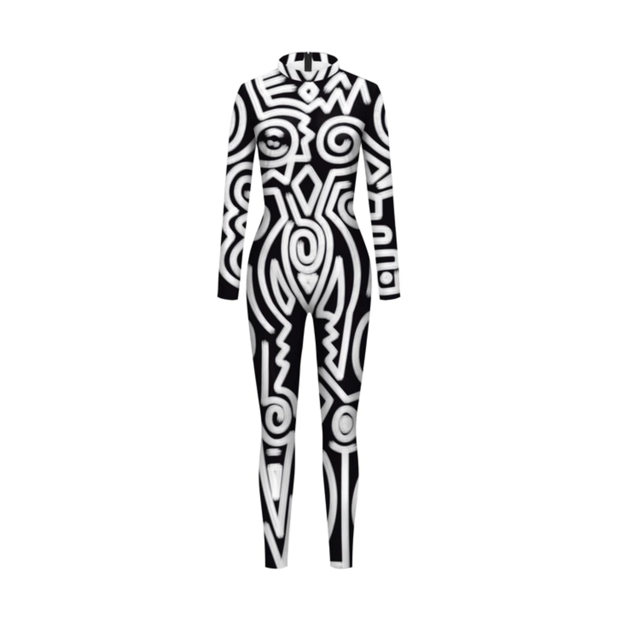 Geometry Print Costume Jumpsuit