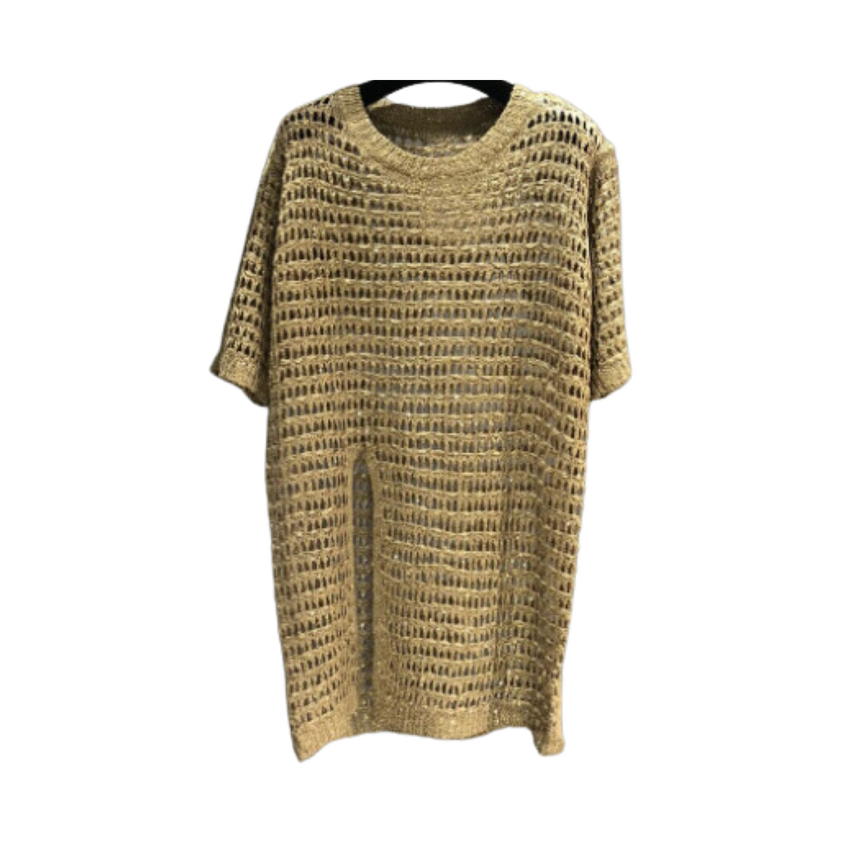 See-Through High Slit Knitted Dress