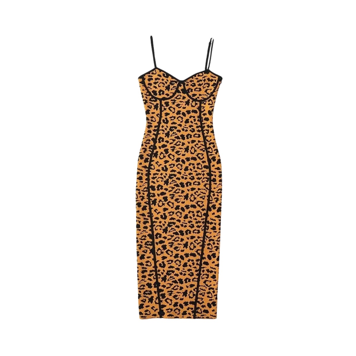 Contoured Leopard Sleeveless Dress