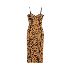 Contoured Leopard Sleeveless Dress