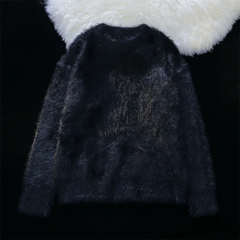 Fur Loose Knit Sweater