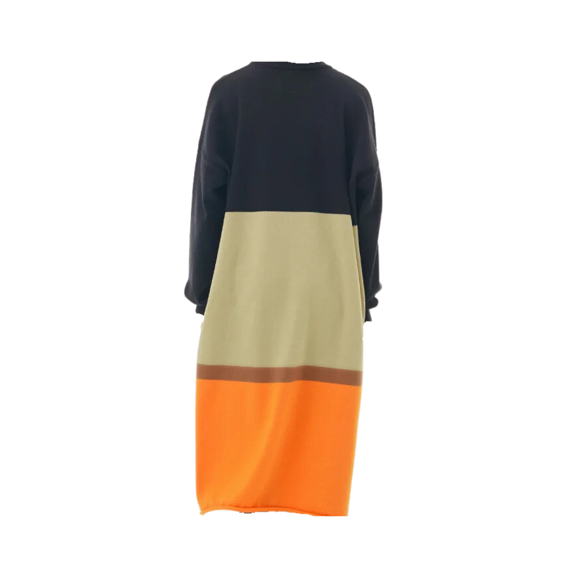 Crew Neck Stripes Loose Dress