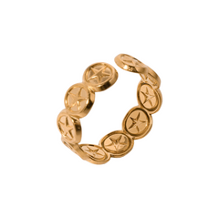 Assorted Gold Plated Open Ring