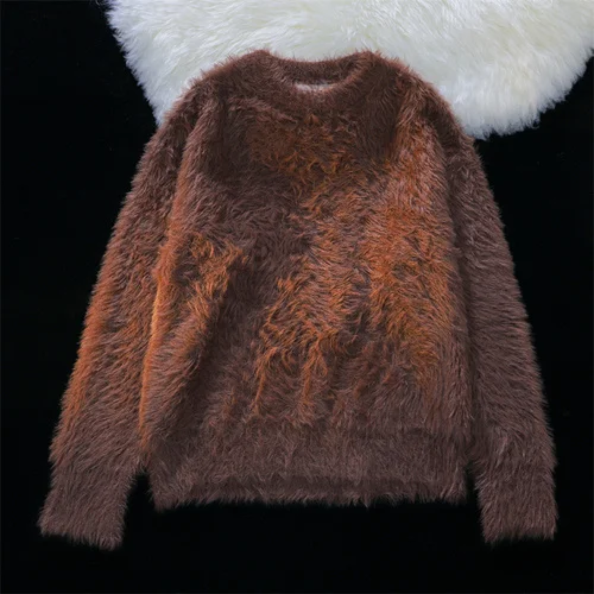 Fur Loose Knit Sweater