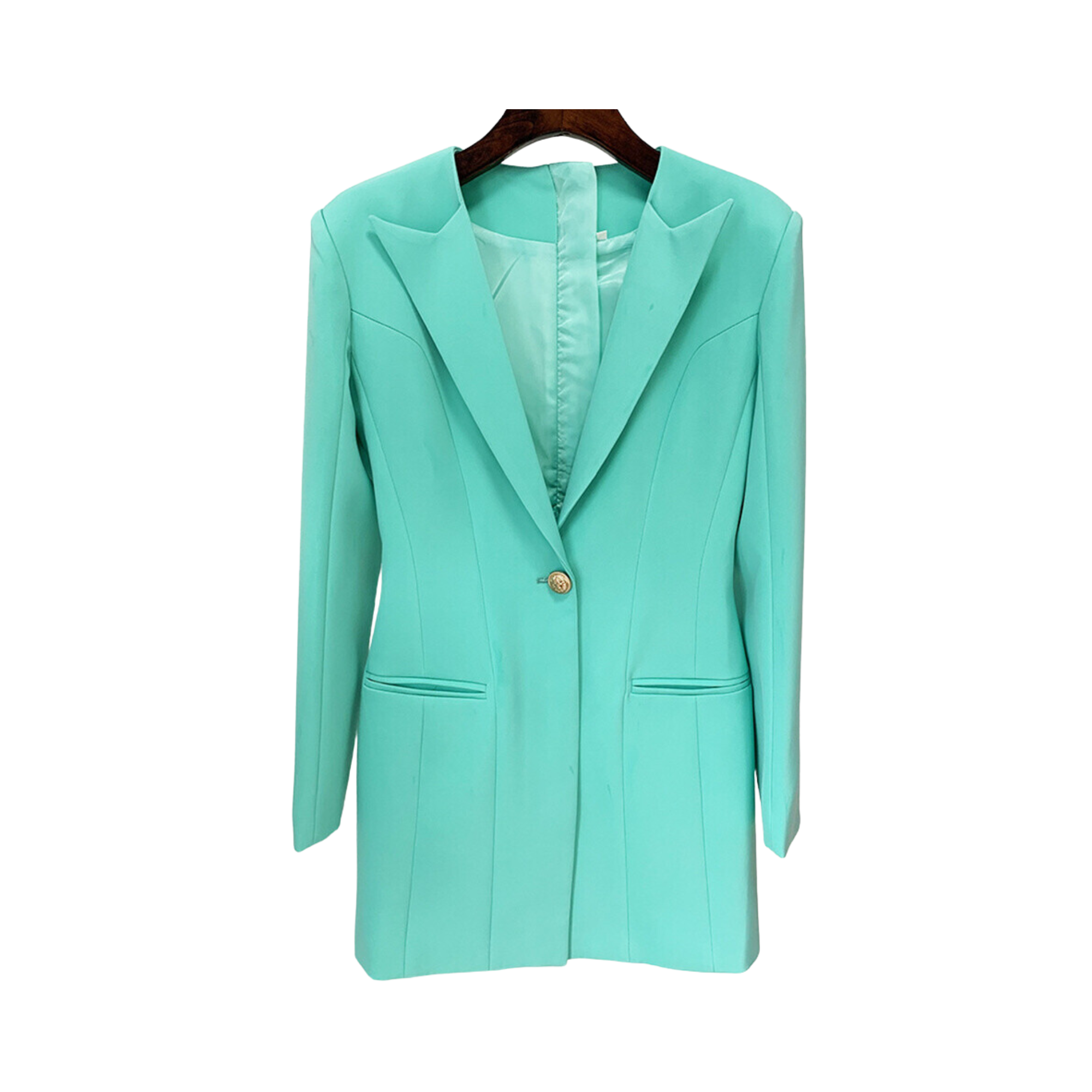 Single Button Slim Blazer