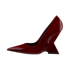 Pointed Toe Triangular Heels Pumps