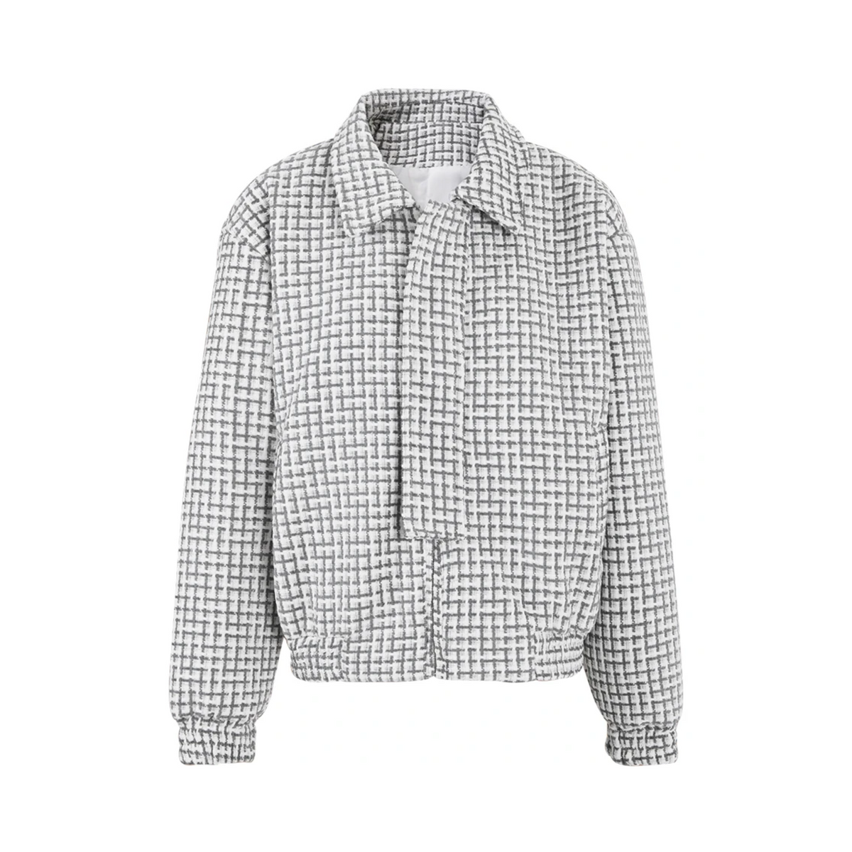 Plaid Thick Zip-Up Jacket