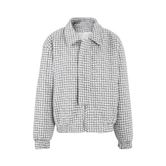 Plaid Thick Zip-Up Jacket