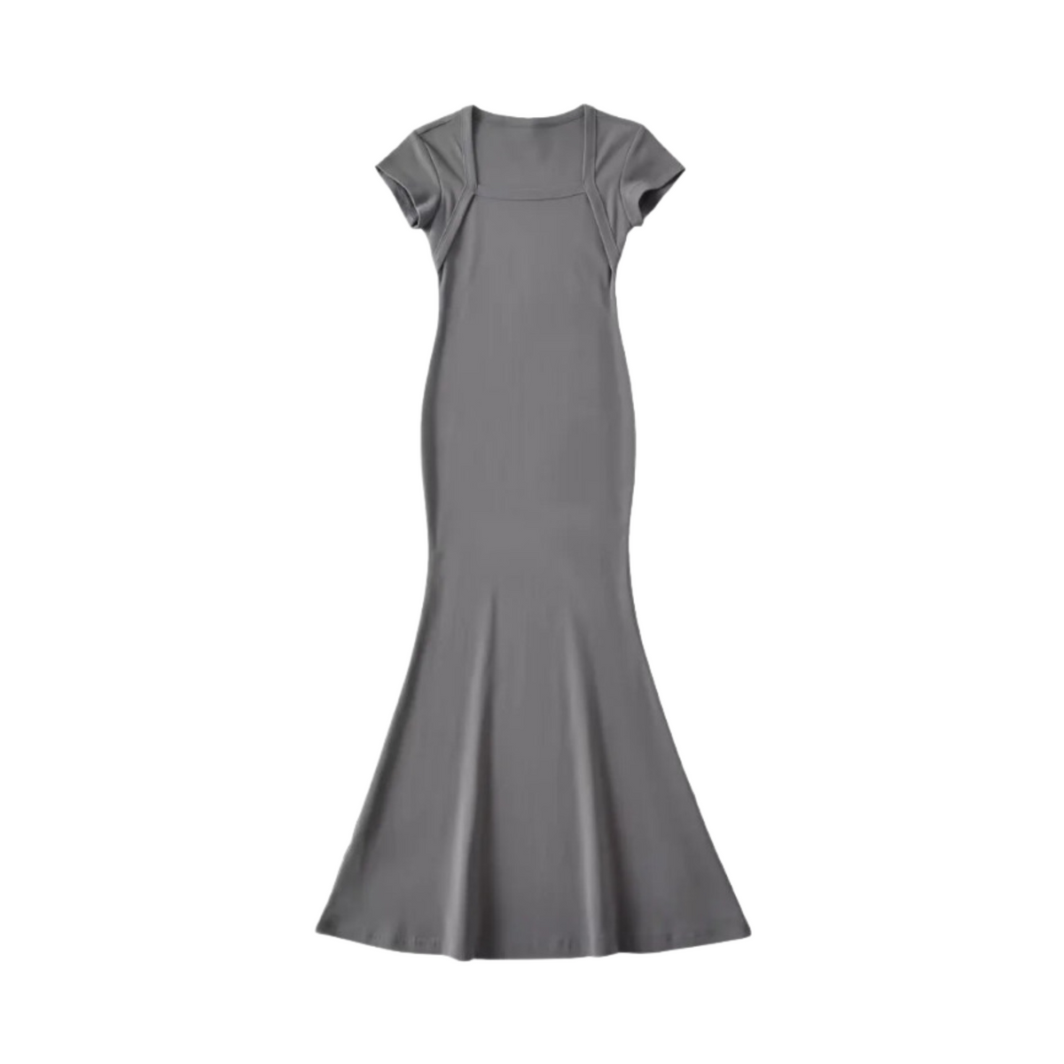 Square Collar Fishtail Dress