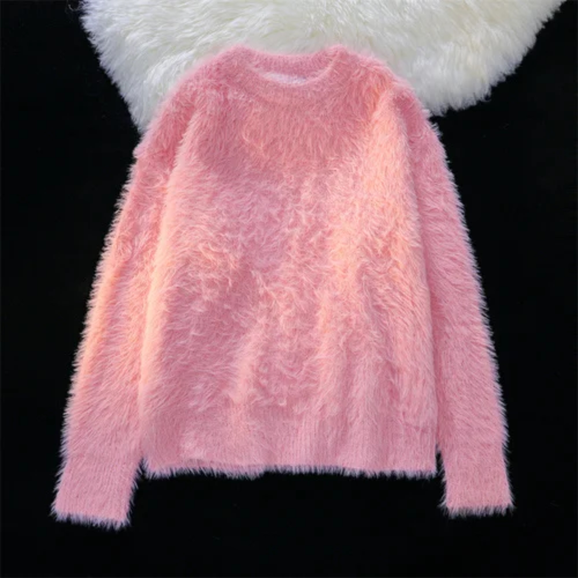 Fur Loose Knit Sweater
