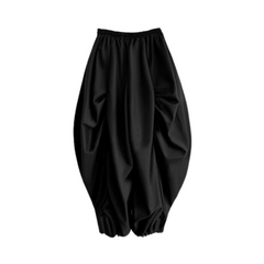 Ruched Drawsting Wide Leg Pants