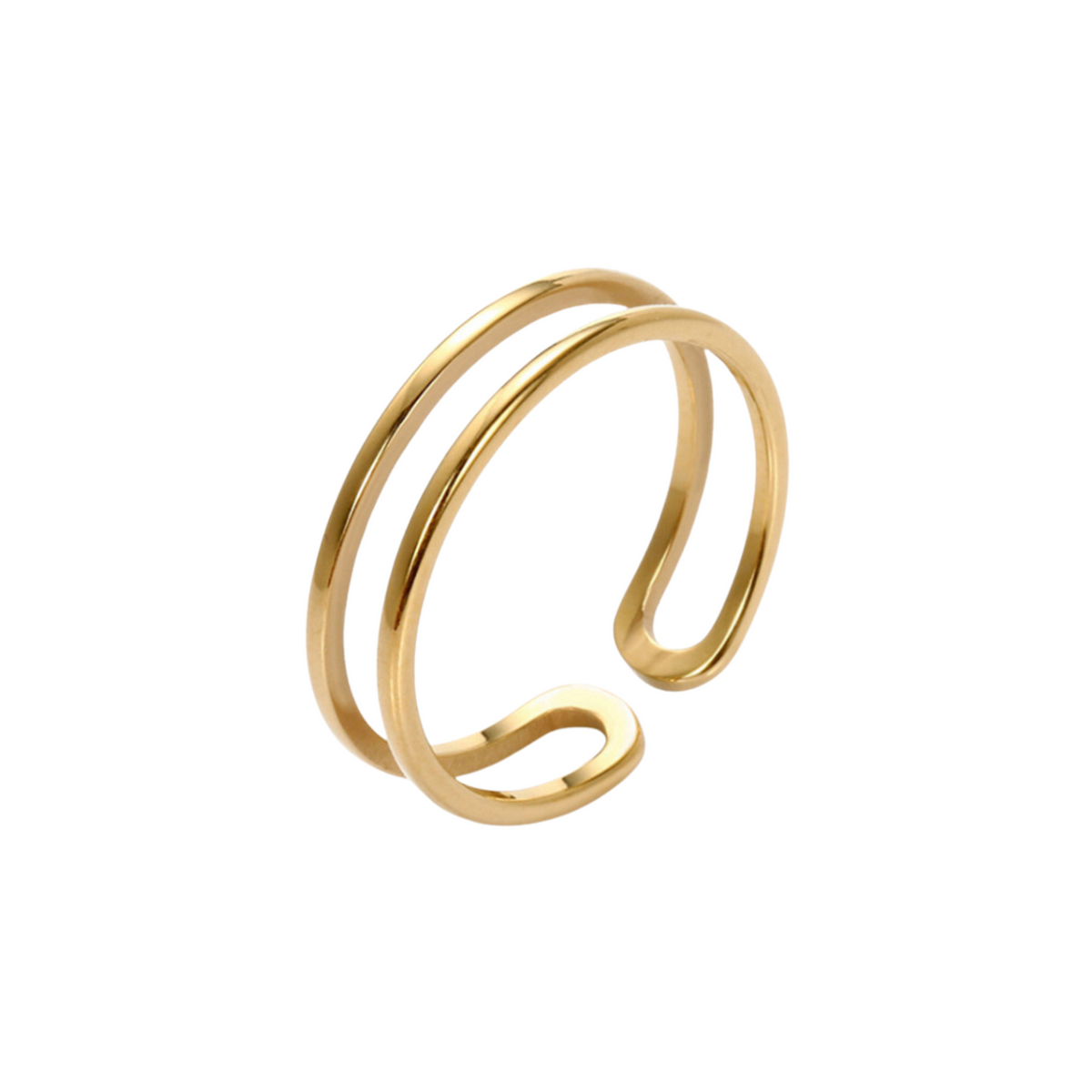 Assorted Gold Plated Open Rings