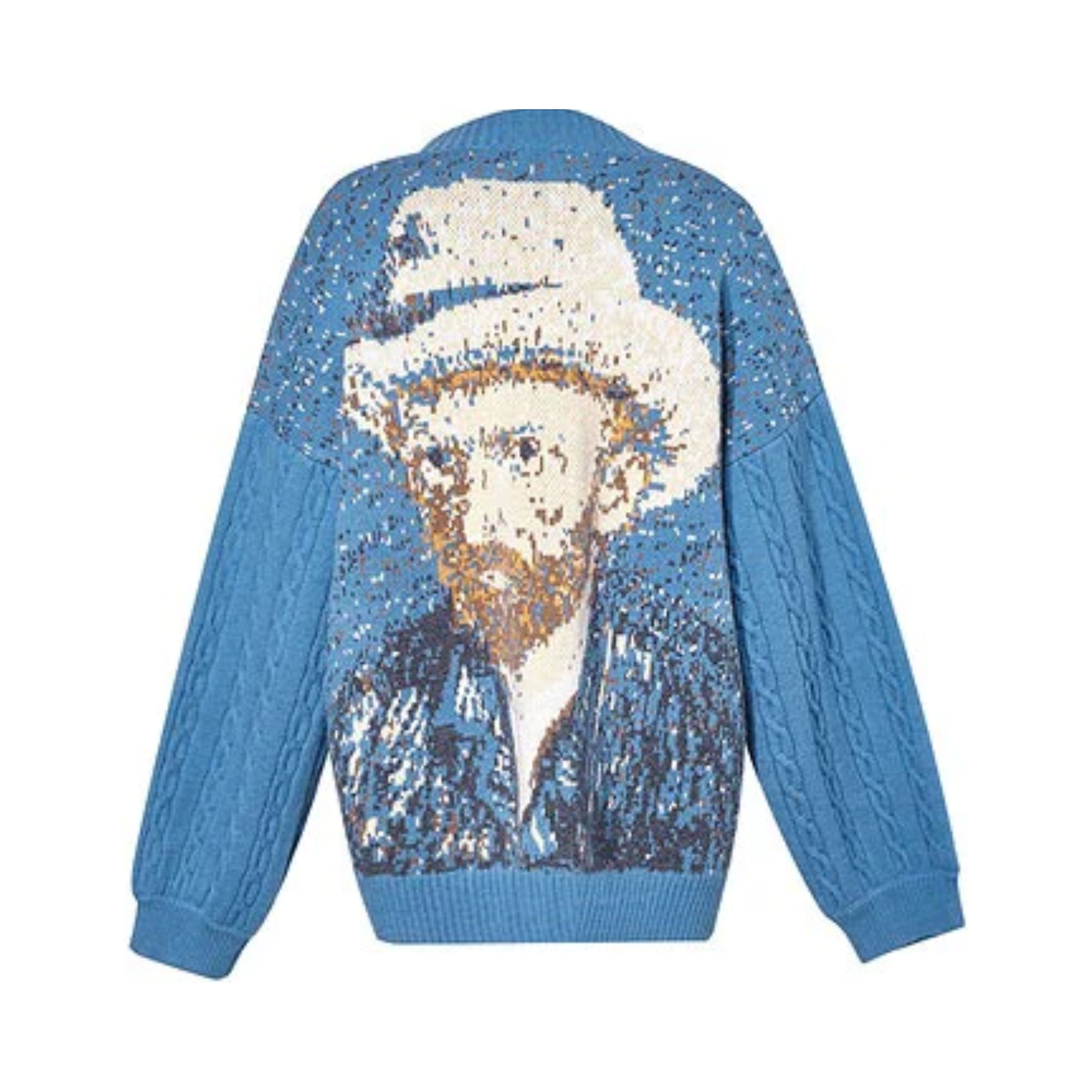 Van Gogh Art Knit Cardigan