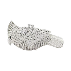 Pre Order:  Bird Rhinestones Embellished Clutch Bag