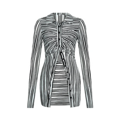 Stripes Shirt+Mini Skirt Set