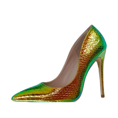 Iridescent Snake Pattern Stilettos