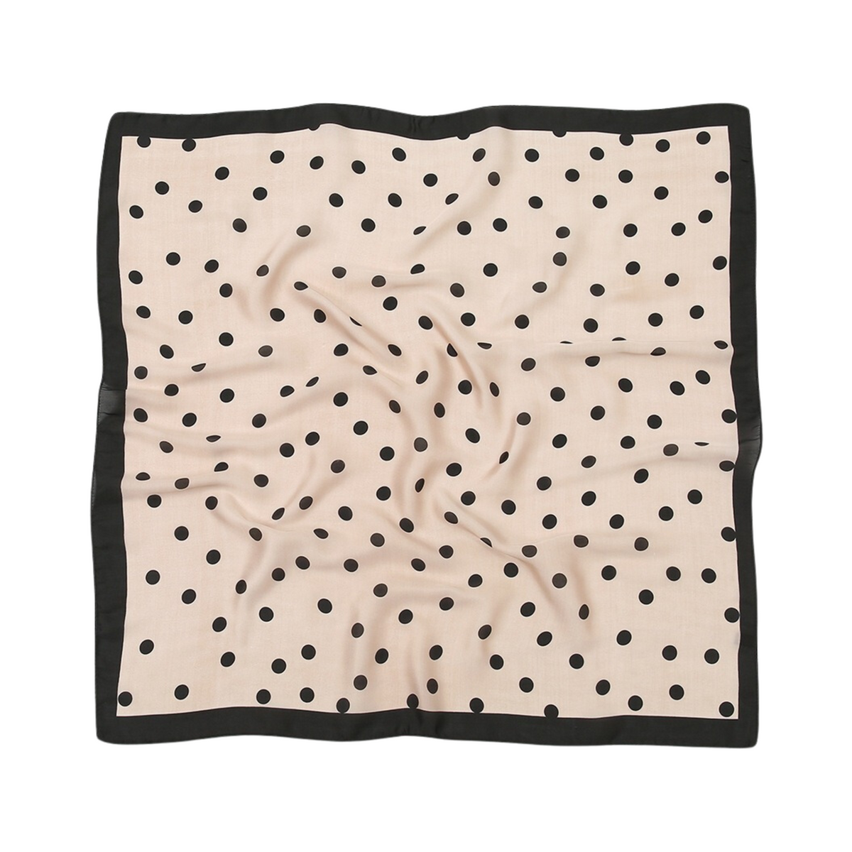 Polka Dots Faux Silk Scarf