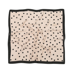 Polka Dots Faux Silk Scarf