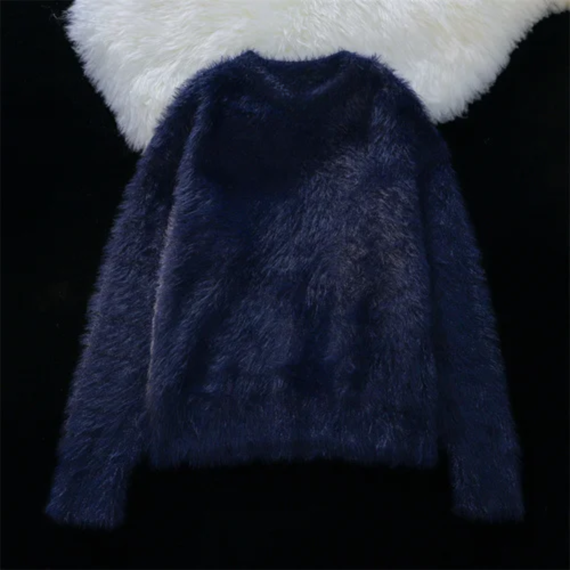 Fur Loose Knit Sweater