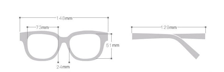 Retro Large Frame T-Shaped Sunglasses