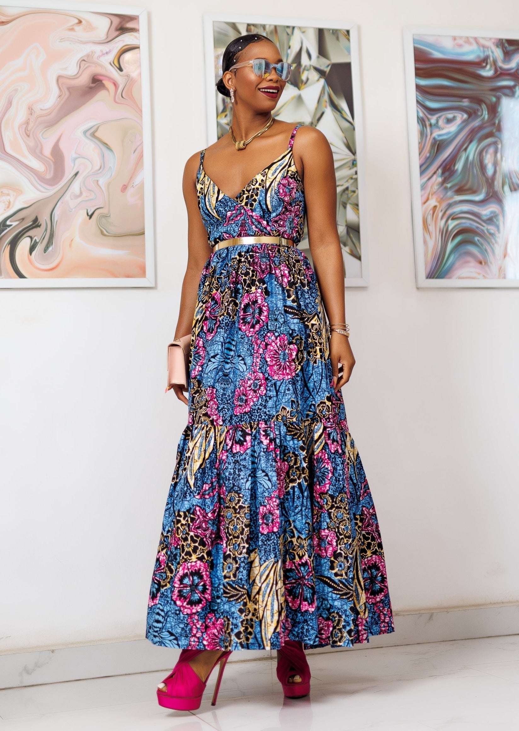 Obiuno Sleeveless Maxi Dress - DMNJ