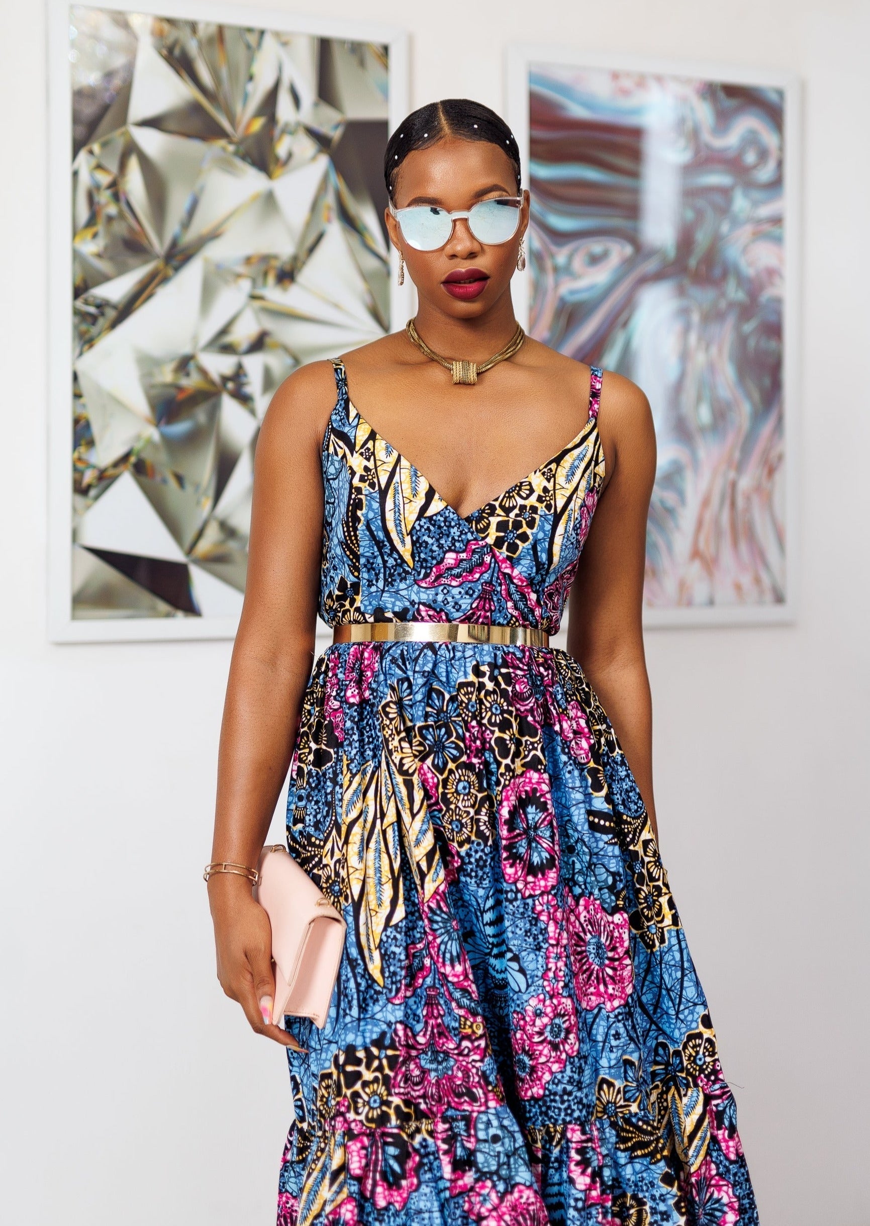 Obiuno Sleeveless Maxi Dress - DMNJ