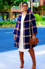 Plaid Mid-Length Overcoat - @theestylishp