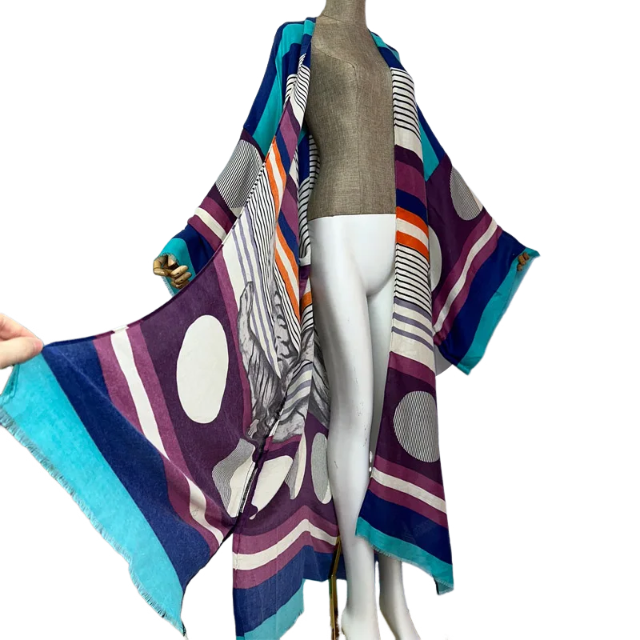 Cozy Loose Cover Up Kimono Cardigan - WINI