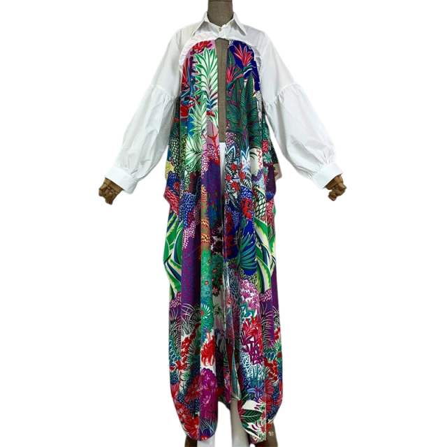 Trendy Long Sleeve Printed Cardigan - WINI
