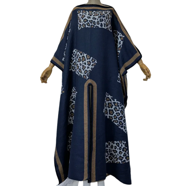 Elegant Winter Long Cloak Kaftan - WINI
