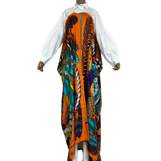 Trendy Long Sleeve Printed Cardigan - WINI