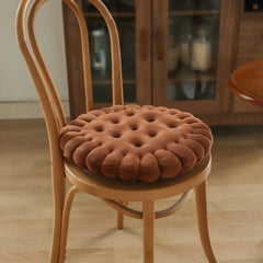 INS Cookie Biscuit Cushion Soft Cute Throw Pillow Square Circle Thicken Seat Decorative Flooring for Living Room Household Chair
