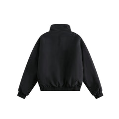 Plaid Zip-Up Reversible Jacket