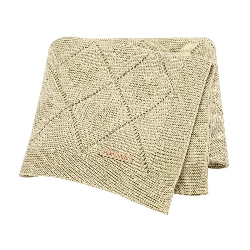 Blankets Knit Newborn Infant Boys Girls Cotton Swaddle Wrap Sleepsack for Stroller Bed 90*70cm Toddler Outdoor Playing Mats