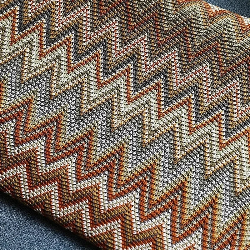 Boho Woven Rust Red Throw Blanket with Tassels Soft Lightweight Plaid Blanket for Couch Bed Sofa Decorative Knitted Soft Blanket