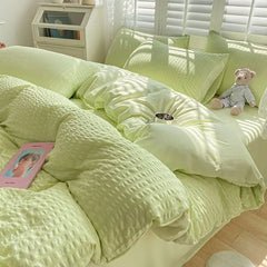 Bedroom Sets Bedding Set Queen Size Bed Sheets Set Quilt Cover Schoolgirl Washed Cotton Sheet Free Shipping Beddings Sets Girl