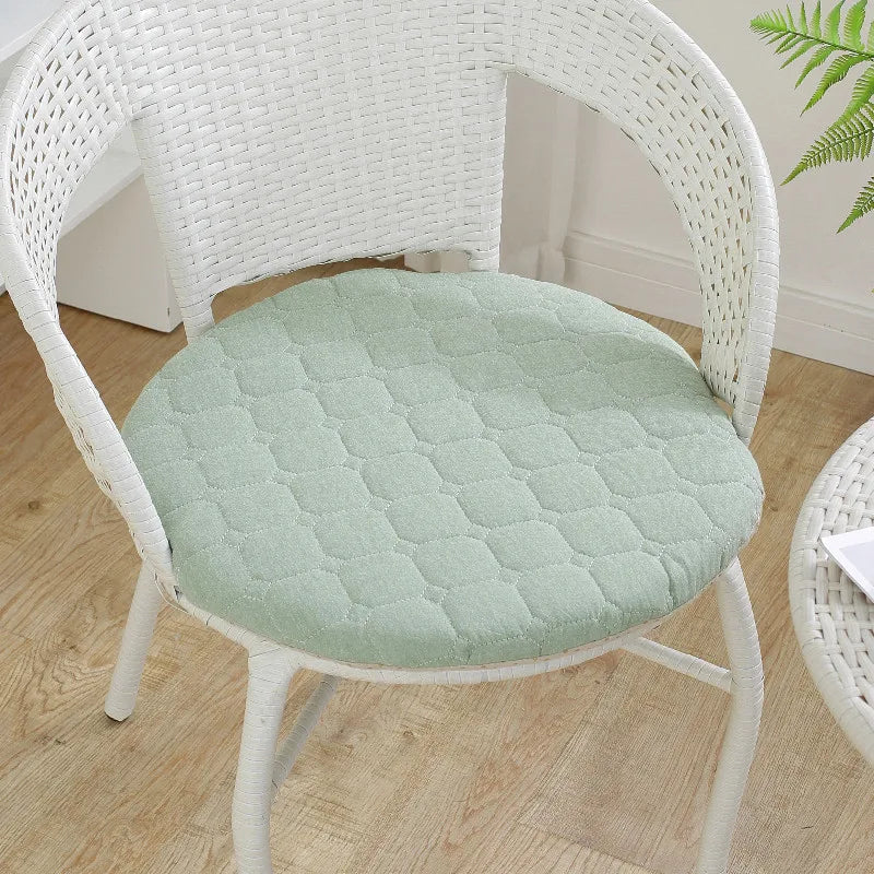 Anti-slip Plaid Thick Car Cushion Cotton Chair Seat Yoga Cushions Meditation Floor Round Pillow  Home Textile All Season