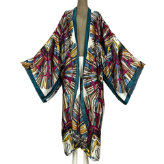 Cozy Vibrant Kimono Cardigan  - WINI