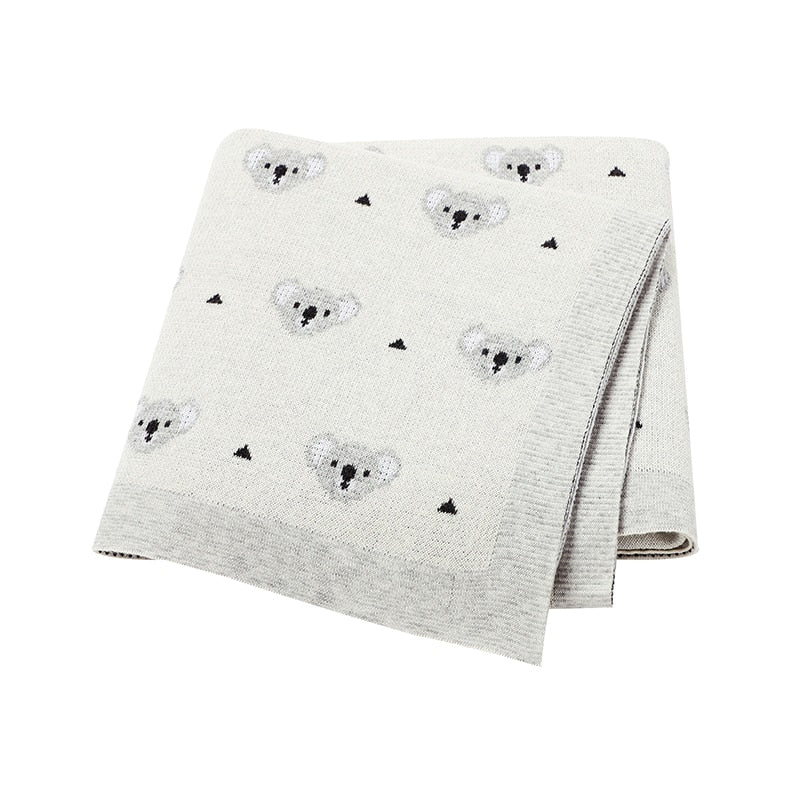 Baby Blankets Newborn Swaddle Wrap 100*80 CM Cotton Knitted Infant Kids Stroller Bedding Quilt Super Soft Children's Accessories