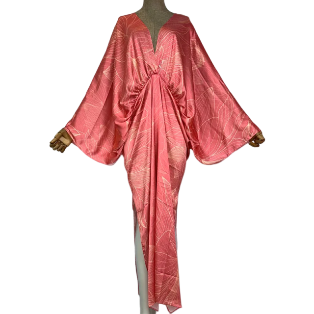 Cozy Chic Silk Kaftan Dress - WINI