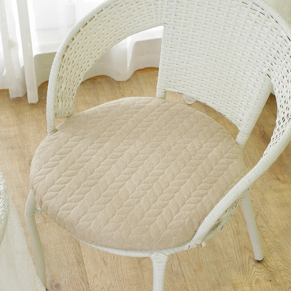 Anti-slip Plaid Thick Car Cushion Cotton Chair Seat Yoga Cushions Meditation Floor Round Pillow  Home Textile All Season