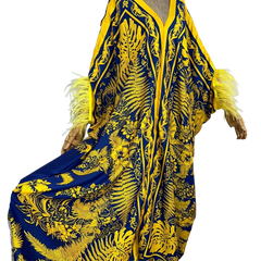 Boho Chic V-Neck Kaftan Dress - WINI