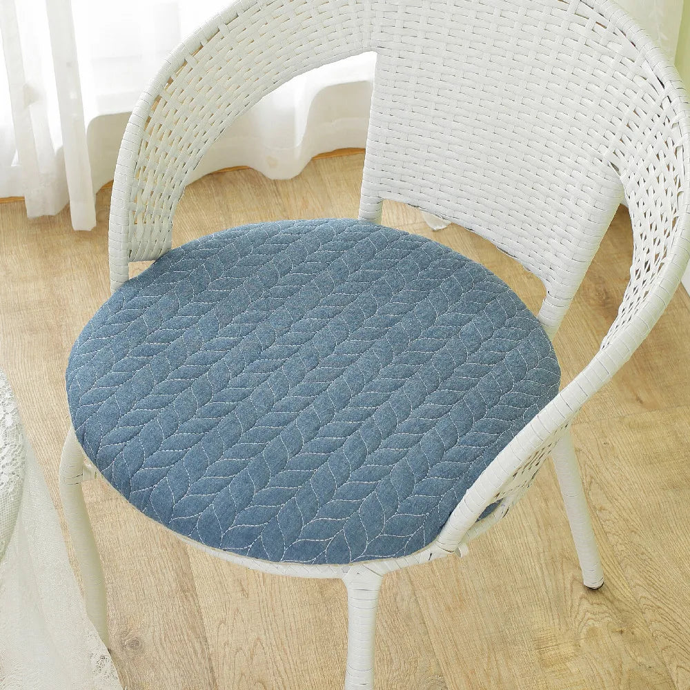 Anti-slip Plaid Thick Car Cushion Cotton Chair Seat Yoga Cushions Meditation Floor Round Pillow  Home Textile All Season