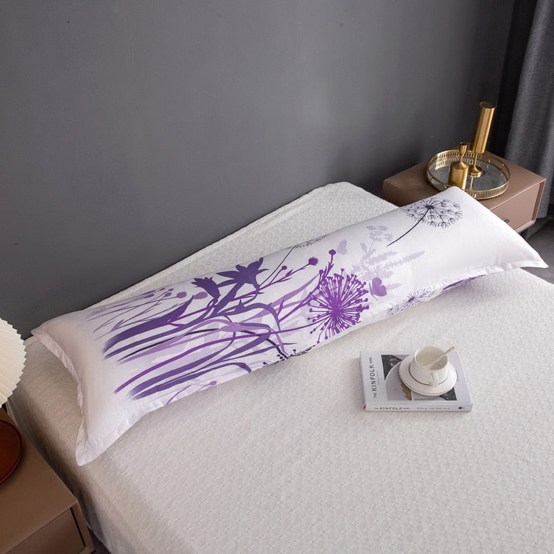 1 Pc Lover Printed Long Pillowcase Decorative For Home,Pillowcases For Bed Of 150 cm,Double Lover Sleeping Pillow Cover 50x75 cm