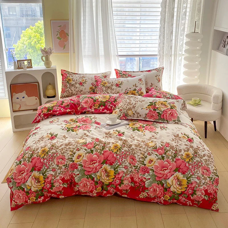 3pcs Leopard Pattern Duvet Cover Bedding Set Double Queen Size, Microfiber Soft Quilt Cover with Pillowcases, Girls Room Decor