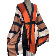 Vibrant Midi Silk Cardigan - WINI