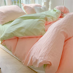 Fashion Bedding Set Home King Size Textile Bed Comforter Set Skin Friendly Fabric Duvet Cover Quilt Cover Pillowcase Bed Linen