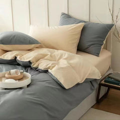 Bedding Set Nordic Single Double Flat Sheet Duvet Cover Pillowcase Soft Microfiber Full Queen Size Bed Linen